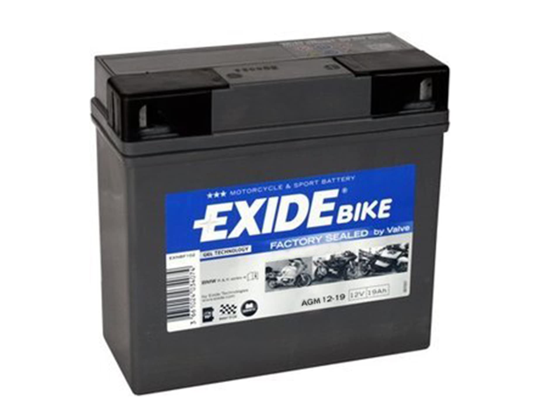 Exide AGM 12-19 Batterie De Moto Sans Entretien von Exide