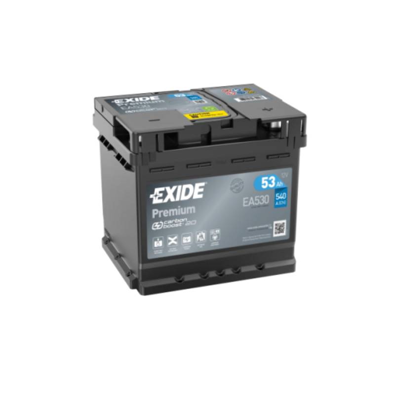Exide EA530 Premium Carbon Boost Autobatterie 12V 53Ah 540A von Exide