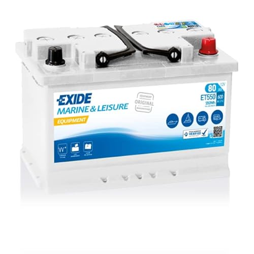 Exide ET550 Equipment Glassmat 12V 80Ah 550WH von Exide