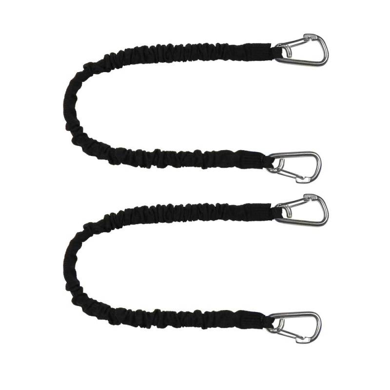 Extreme Max 3006.2885 BoatTector Hochfester Schnüppel & Aufbewahrungs-Spanngurt, Vorteilspack – 61 cm mit mittleren Haken, schwarz von Extreme Max