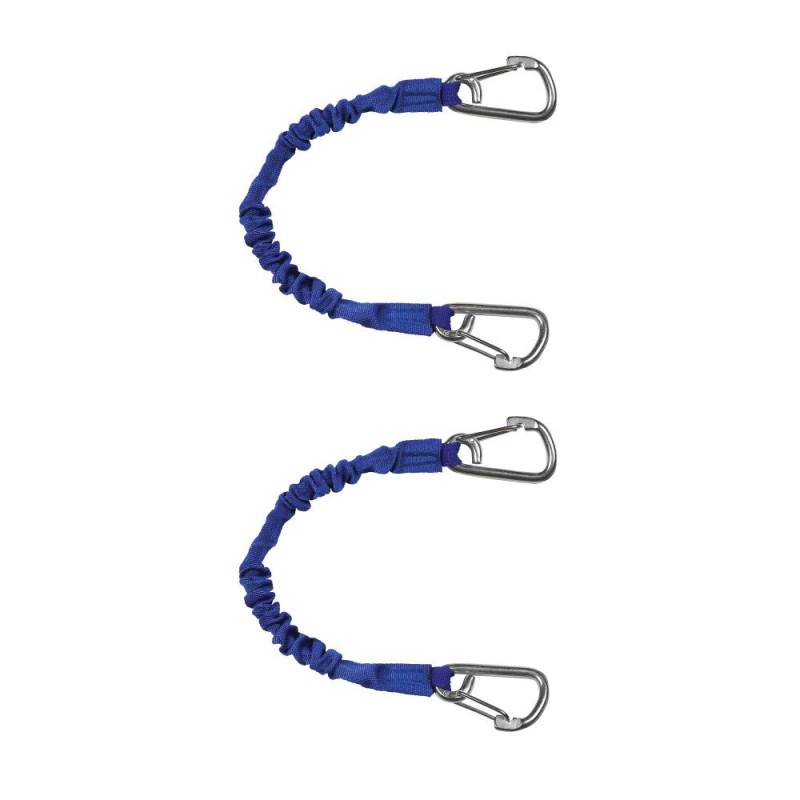 Extreme Max 3006.2899 BoatTector Hochfester Leinenpuffer & Aufbewahrungsgummi, 2er-Pack - 30 cm mit mittelgroßen Haken, Blau von Extreme Max