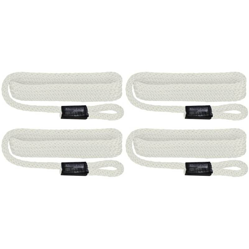 Extreme Max 3006.3314 BoatTector Solid Braid MFP Fender Line Vorteilspack – 3/8 Zoll x 5 Fuß weiß von Extreme Max