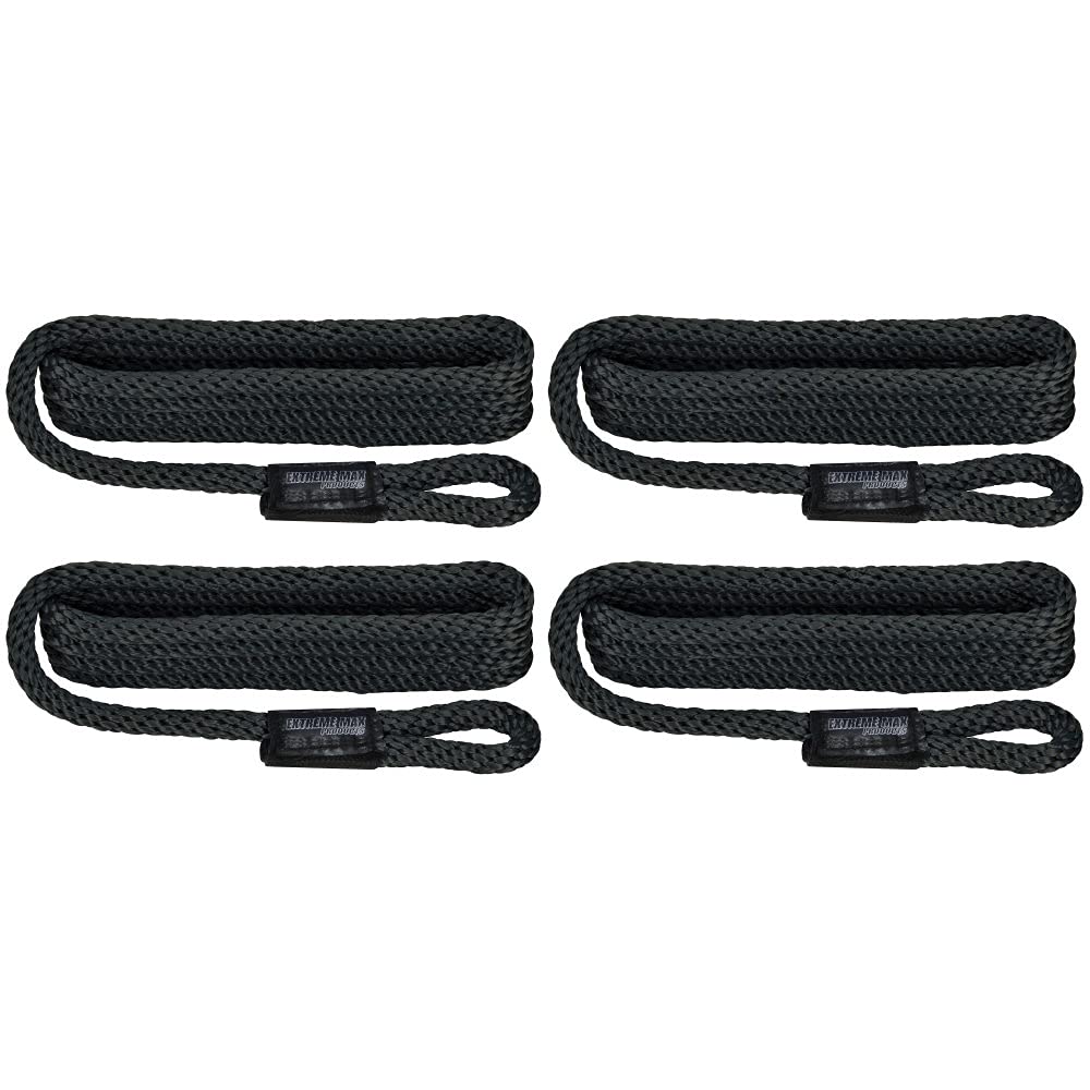 Extreme Max 3006.3363 BoatTector Solid Braid MFP Fender Line Value 4-Pack – 3/8 Zoll x 5 Zoll, schwarz Extreme Max 3006.3363 BoatTector Solid Braid MFP Fender Line Value 4-Pack – 3/8 Zoll x 5 Zoll, schwarz von Extreme Max