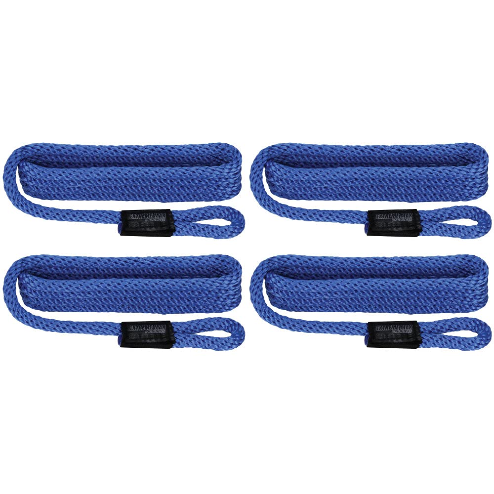 Extreme Max 3006.3369 BoatTector Solid Braid MFP Fender Line Value Value Value 4-Pack – 9,5 cm x 1,5 m, Königsblau von Extreme Max