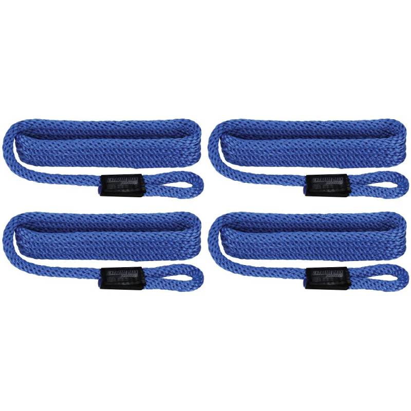 Extreme Max 3006.3369 BoatTector Solid Braid MFP Fender Line Value Value Value 4-Pack – 9,5 cm x 1,5 m, Königsblau von Extreme Max