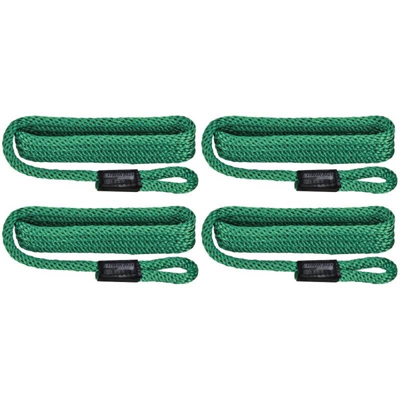 Extreme Max 3006.3372 BoatTector Solid Braid MFP Fender Line Vorteilspack – 3/8 Zoll x 5 Zoll, Waldgrün von Extreme Max