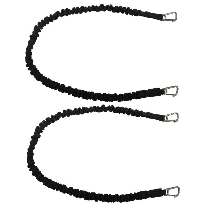 Extreme Max 3006.4596 BoatTector Hochfester Leinenpuffer & Aufbewahrungsgummi, Vorteilspack, 91,4 cm, mit kompakten Haken, Schwarz, 2er-Pack von Extreme Max