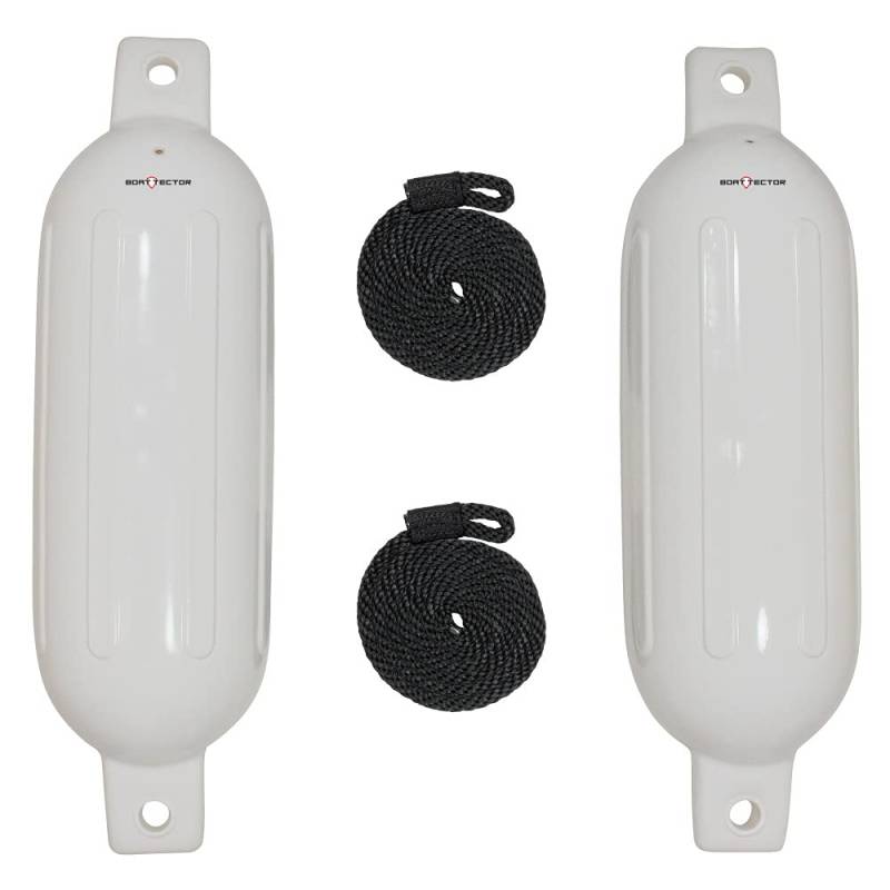 Extreme Max 3006.7201 BoatTector Fender Value 2-Pack - 15,2 x 55,9 cm, weiß von Extreme Max