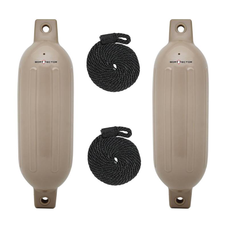 Extreme Max 3006.7435 BoatTector Fender Value 2-Pack - 11,4 x 40,6 cm, Sand von Extreme Max
