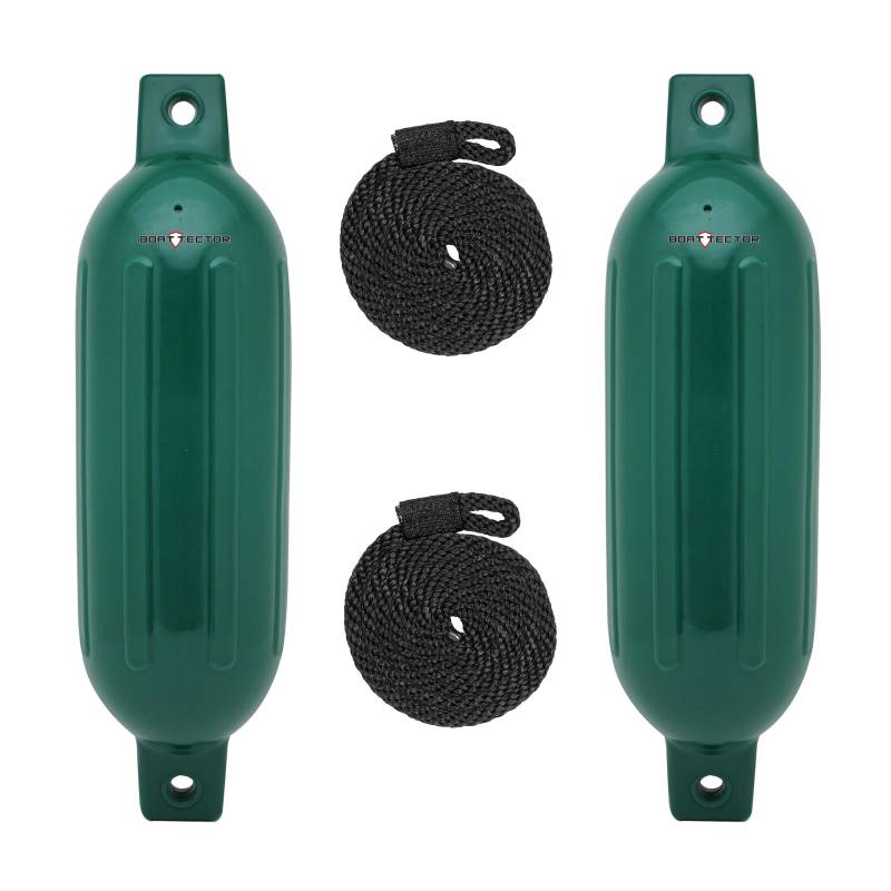 Extreme Max 3006.7456 BoatTector Fender Value 2-Pack - 16,5 x 55,9 cm, Forest Green von Extreme Max