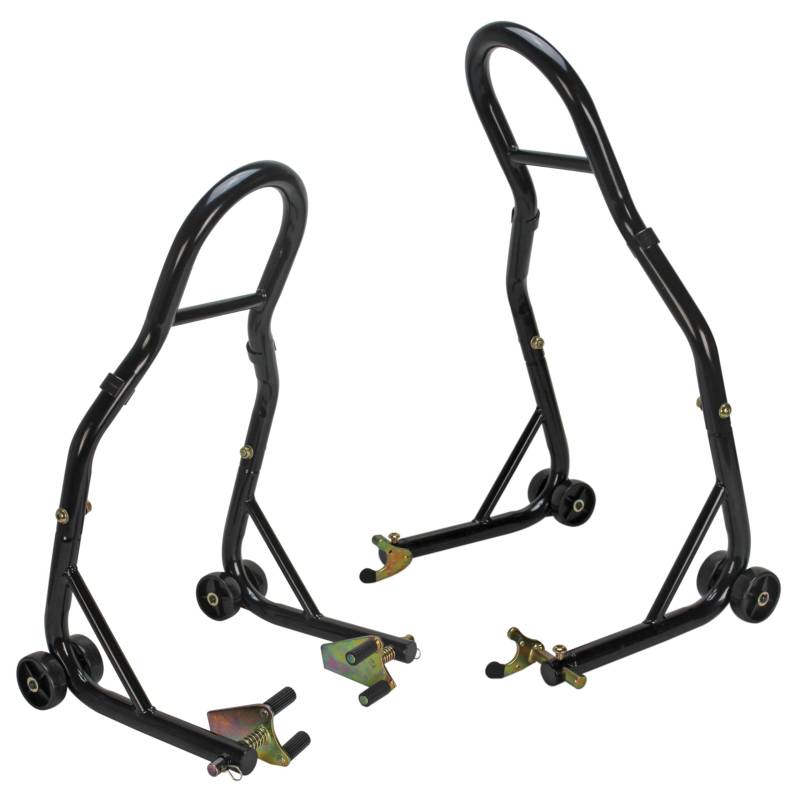 Extreme Max 5600.3211 Venom Sport Bike Motorrad vorne & hinten Combo Rad Lift Ständer Gabel & Schwingenständer Paddock Ständer passend für Yamaha Honda Kawasaki Suzuki Ducati BMW von Extreme Max
