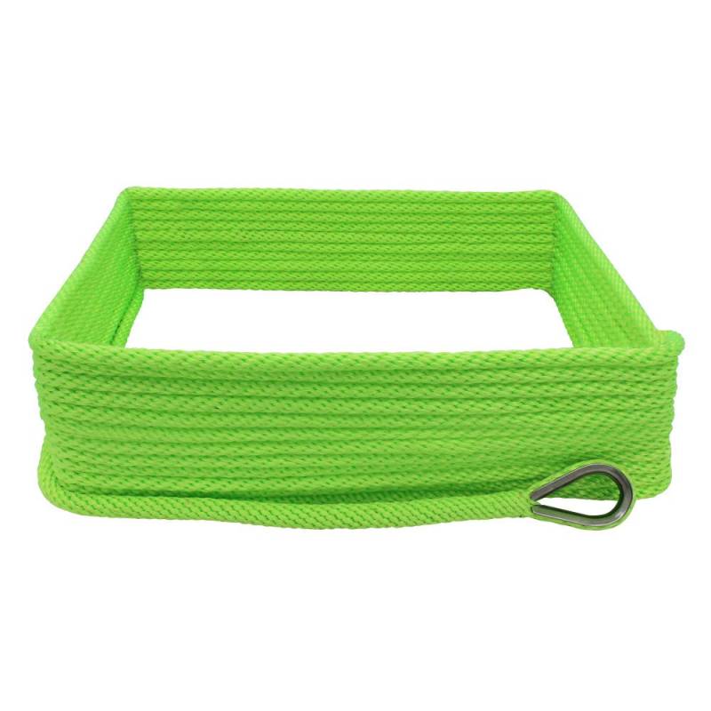 Uxiyi Neon Green 3/8" x 150' 3006.2675 Premium Solid Braid MFP Anchor Line with Thimble-3/8 x 150 von Extreme Max