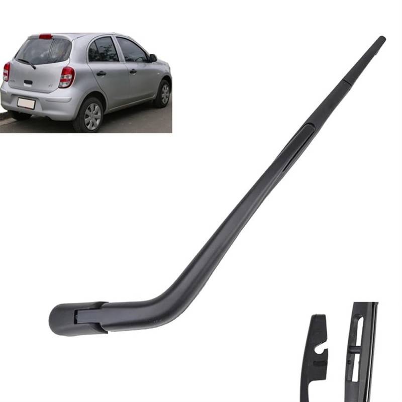 Wischerblätter Scheibenwischer Heckscheibenwischer Ersatz für Nissan Micra March Schrägheck K13 2010–2015, den Lärm zu reduzieren es haltbarer von EyeeClub