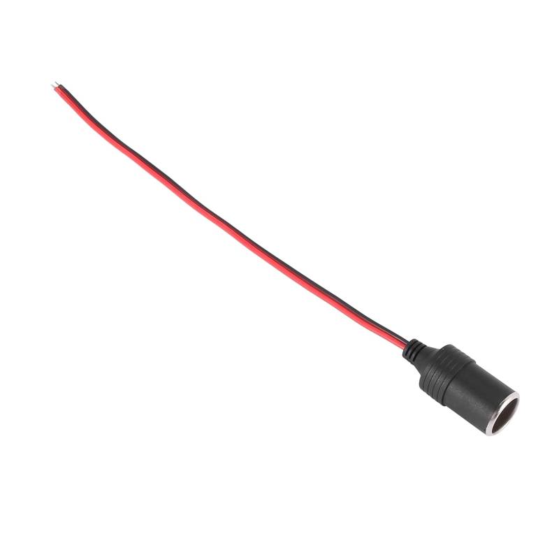 Eysaure Auto Ladegeraet Strom Zigarettenanzuender Buchse Schwarz mit 26cm Kabel von Eysaure
