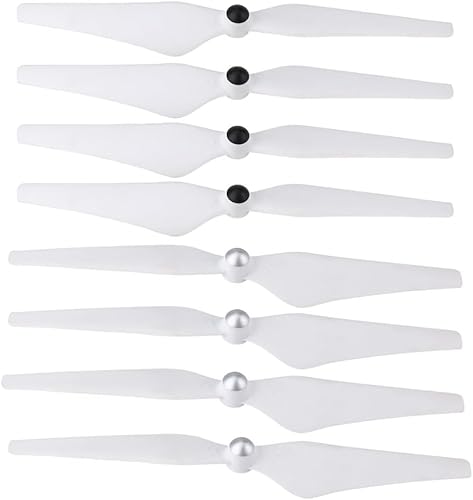 Ezweiji Quadcopter Propeller Set, robust, umweltfreundlich, ungiftig, 8 Stück (4x CW + 4x CCW) - Selbsthemmende Blätter - für DJI Phantom 1/2/3/3PRO/FC40/E300 - Dynamischer Auswuchttest bestanden von Ezweiji