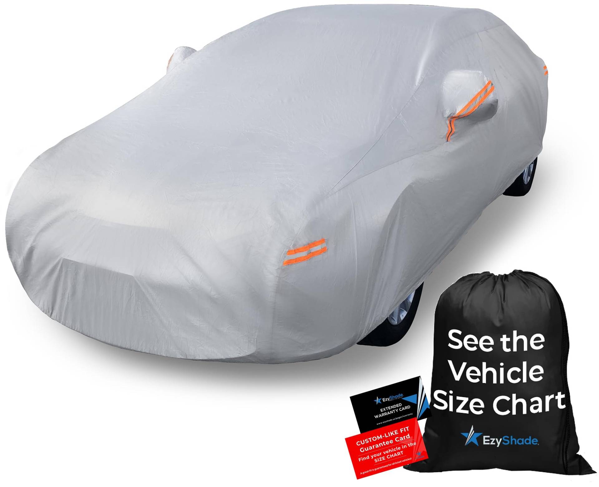 EzyShade 10lagige wasserdichte Autoabdeckung Siehe Fahrzeuggrößentabelle für genaue Passform Allwetter Vollaußenabdeckungen Limousine Luke Coupé Sonne UV Regen Schnee Windschutz Größe A4 (Siehe EzyShade 10lagige wasserdichte Autoabdeckung Siehe Fahrzeuggrößentabelle für genaue Passform Allwetter Vollaußenabdeckungen Limousine Luke Coupé Sonne UV Regen Schnee Windschutz Größe A4 (Siehe von EzyShade