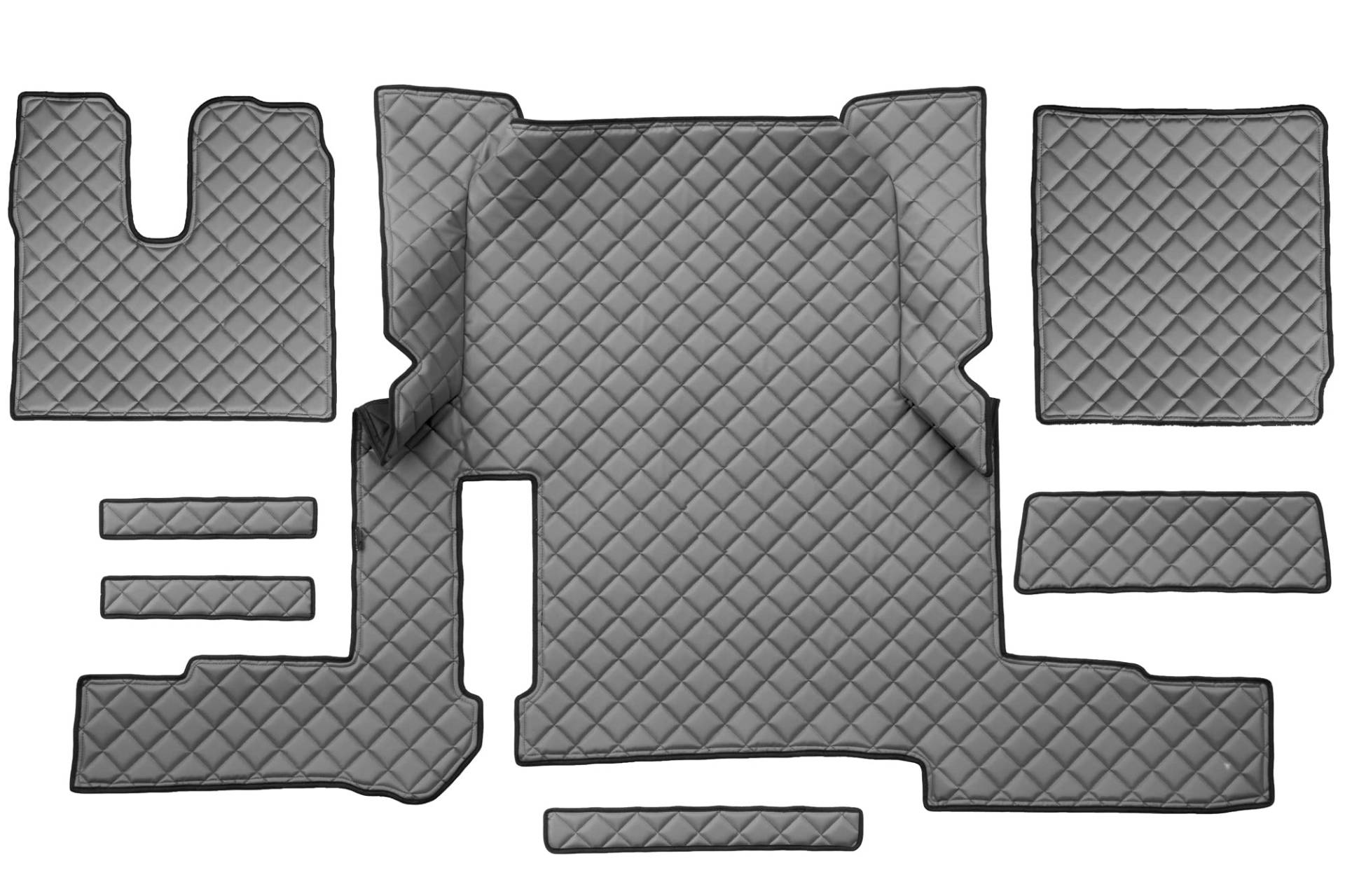 F-CORE Volle Deckung Fußmatten für LKW Man TGX 01.18-03.20 AUTOMAT 1 Schublade GRAU von F-CORE