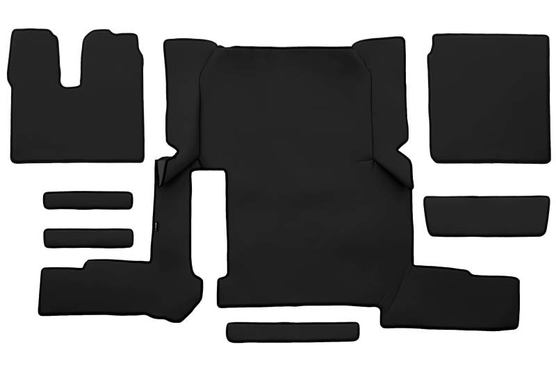 F-CORE Volle Deckung Fußmatten LKW für Man TGX 01.18-03.20 Manual 1 Schublade SCHWARZ von F-CORE