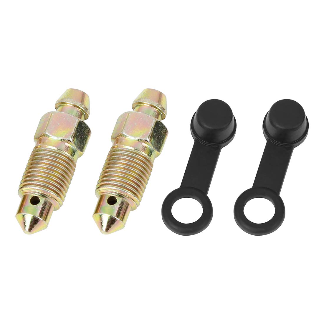 F FIERCE CYCLE 2 Stück M10 x 1mm Hohlschraube Entlüftungsschraube mit Kappe für Motorrad-Hauptbremszylinder von F FIERCE CYCLE