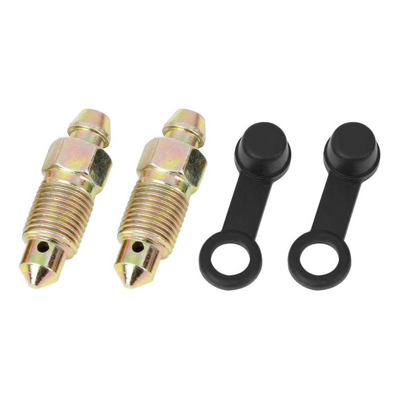 F FIERCE CYCLE 2 Stück M10 x 1mm Hohlschraube Entlüftungsschraube mit Kappe für Motorrad-Hauptbremszylinder von F FIERCE CYCLE
