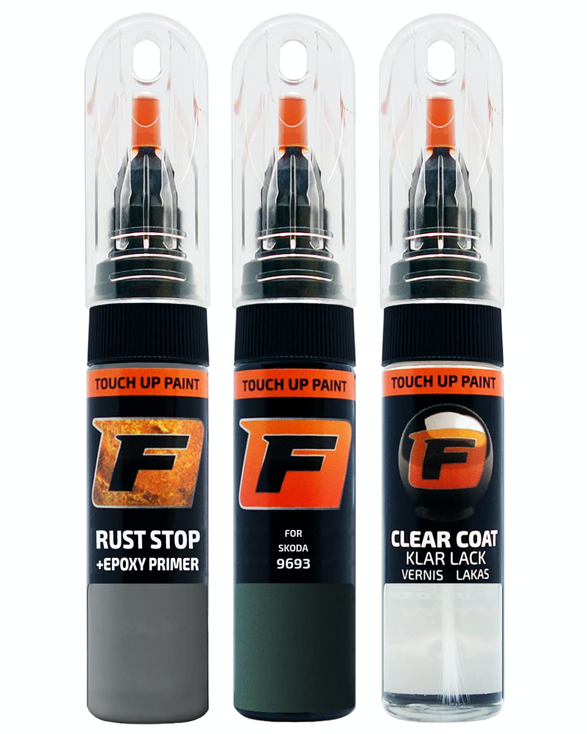 FIRANTO Lackstift Autolack Reparaturset für Skoda 9693 Zelena Highland/Highland Gruen - 3-in-1 Autolack Kratzer Reparaturstift 15ml Grundierung, Klarlack FIRANTO Lackstift Autolack Reparaturset für Skoda 9693 Zelena Highland/Highland Gruen - 3-in-1 Autolack Kratzer Reparaturstift 15ml Grundierung, Klarlack von F FIRANTO