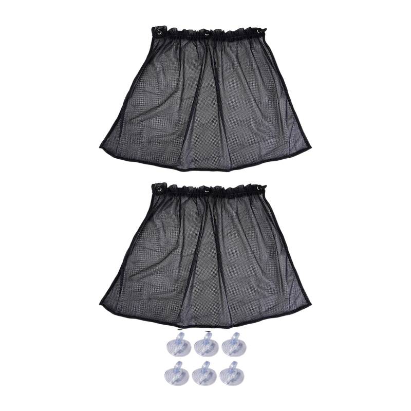 F Fityle 2X Auto Fenster Sonnenschutz Abdeckung Mesh Tuch Schlafen Blackout von F Fityle