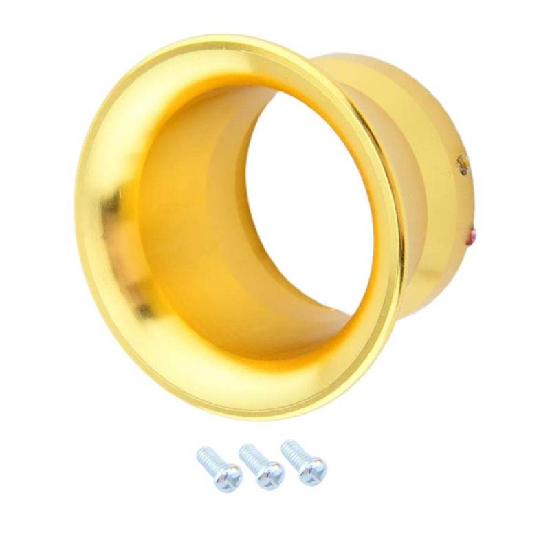 F Fityle 50mm Aluminium Trichter für Vergaser Luftfilter von 24 bis 30, Gelb von F Fityle