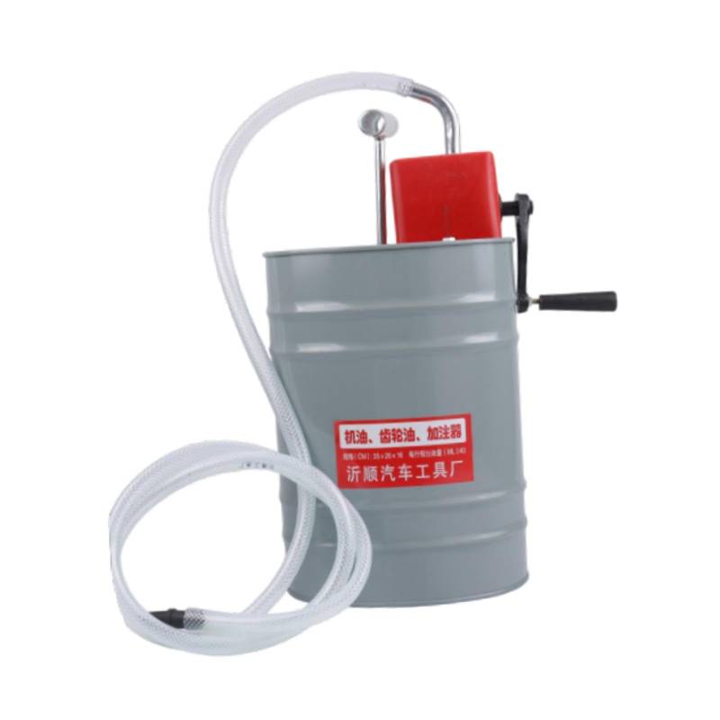 F Fityle Getriebeflüssigkeit Füllpumpe Pumpe Öler schwere Motorräder 6,5 ft Ölauslass Rohr Multifunktionsauto Ölfüllungs Barrel, A Gray von F Fityle