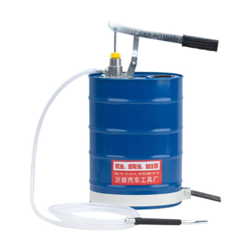 F Fityle Manuelles Motorölfüllergetriebe Flüssigkeitsfüllpumpe 10 -l -Handdruckstyp Sturdy Füllsystem für Automobilzubehör, Blau von F Fityle