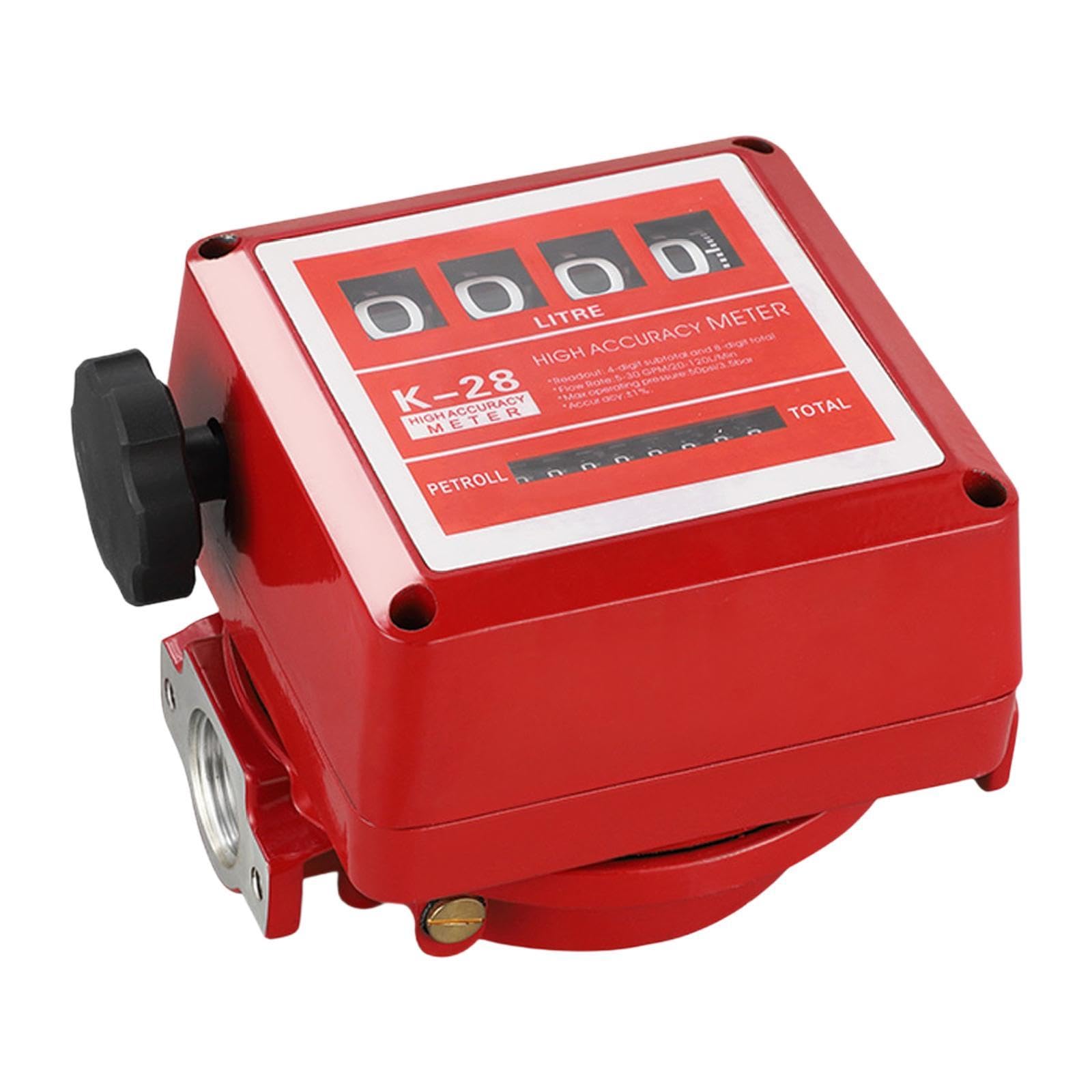 F Fityle Mechanischer Kraftstoffdurchflussmesser Aus Aluminium, Manuelle Rücksetzung, Stabile Leistung, Vielseitig Einsetzbar, Klare Ablesung, ±1% Genauigkeit, ROT F Fityle Mechanischer Kraftstoffdurchflussmesser Aus Aluminium, Manuelle Rücksetzung, Stabile Leistung, Vielseitig Einsetzbar, Klare Ablesung, ±1% Genauigkeit, ROT von F Fityle