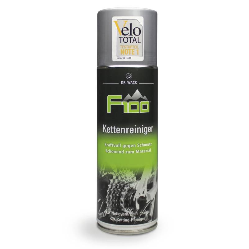 DR. WACK F100 Kettenreiniger für Fahrrad 300 ml - Effektive Kettenreinigung & Kettenschmierung - Schutz vor Kettenverschleiß - Kettenreiniger-Spray für alle Fahrradketten - Hochwertige Kettenpflege von Dr. Wack