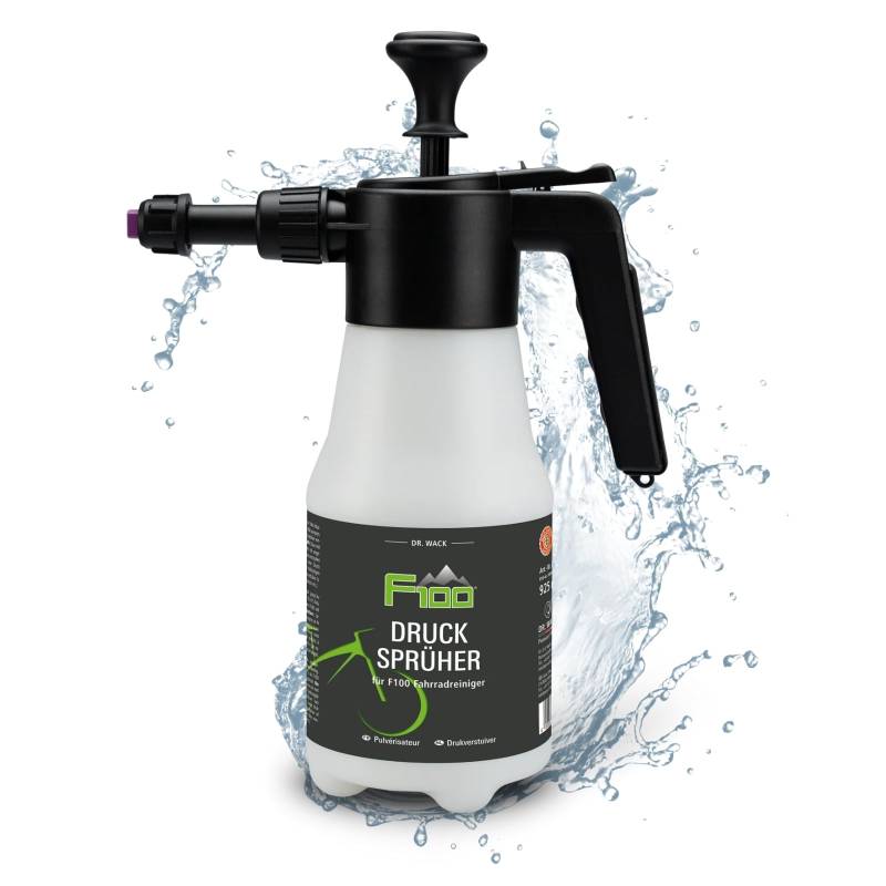 Dr. Wack - F100 Drucksprüher 925 ml (leer) für F100 Fahrradreiniger I Sprühflasche für die einfache und beqeume Fahrrad-Reinigung I Hochwertige Fahrradpflege – Made in Germany von DR. WACK