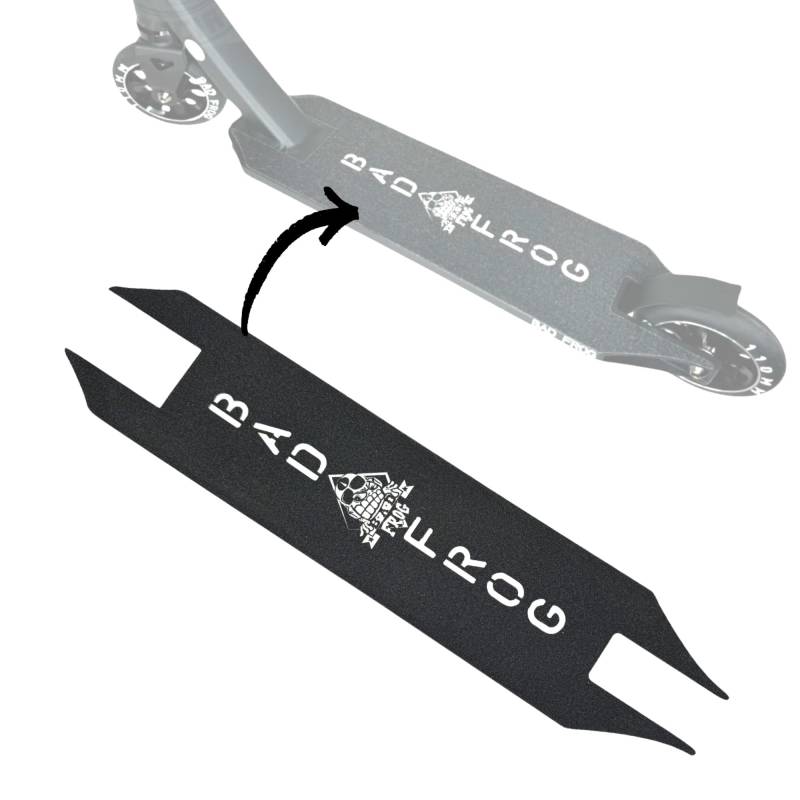 Bad Frog/Bewegt Stunt-Scooter Trick I Tret I Park I Roller I Ersatzteil I Sparepart (Griptape 45cm Zugeschnitten Schwarz) von F26