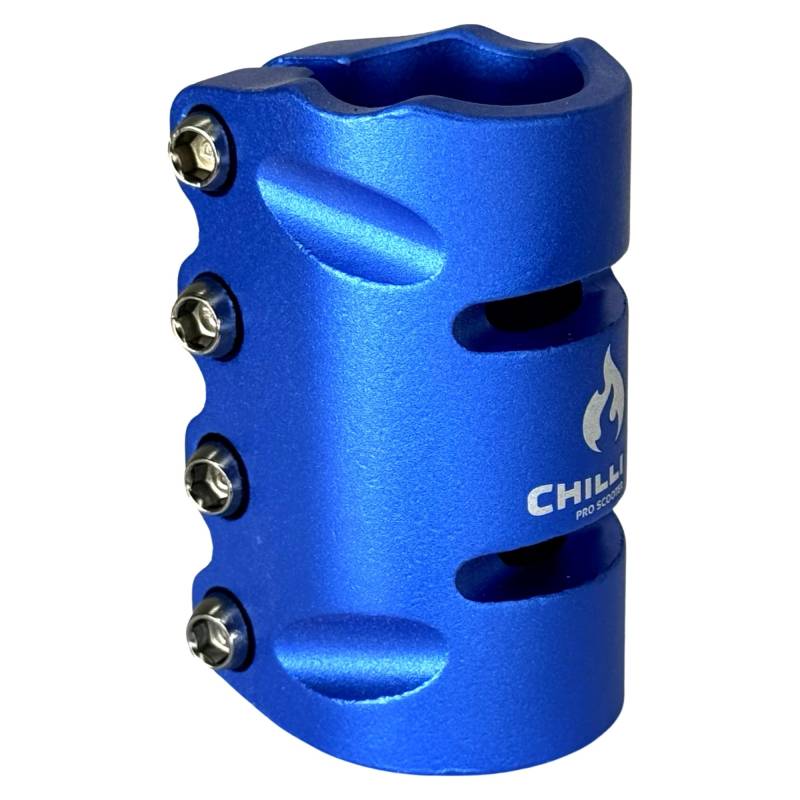 Chilli Pro Scooter Stunt-Scooter SCS 3-Bolt Compression Lenker/Gabel Klemme I Tret I Roller I für Lenker ohne Klemmschlitz I Bar Clamp (31,8 Blau) von F26