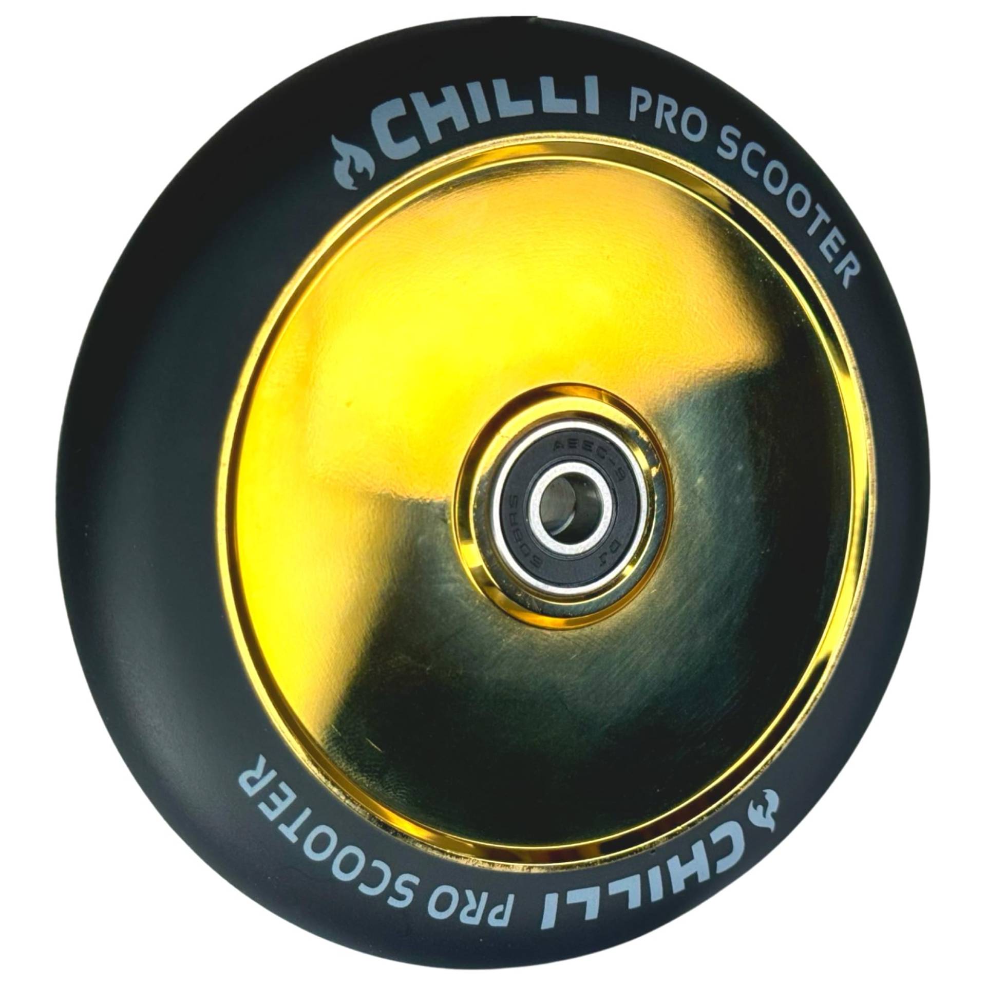 Chilli Pro Scooter Hollowcore Stunt-Scooter Rolle 120mm I Trick I Tret I Roller I Wheel I Abec 9 Kugellager Gold von F26