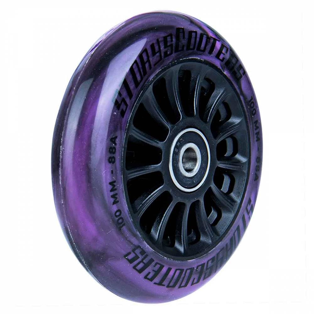 Story 10 Spoked Stunt-Scooter Rolle Abec9 100mm (Lila Swirl) von F26