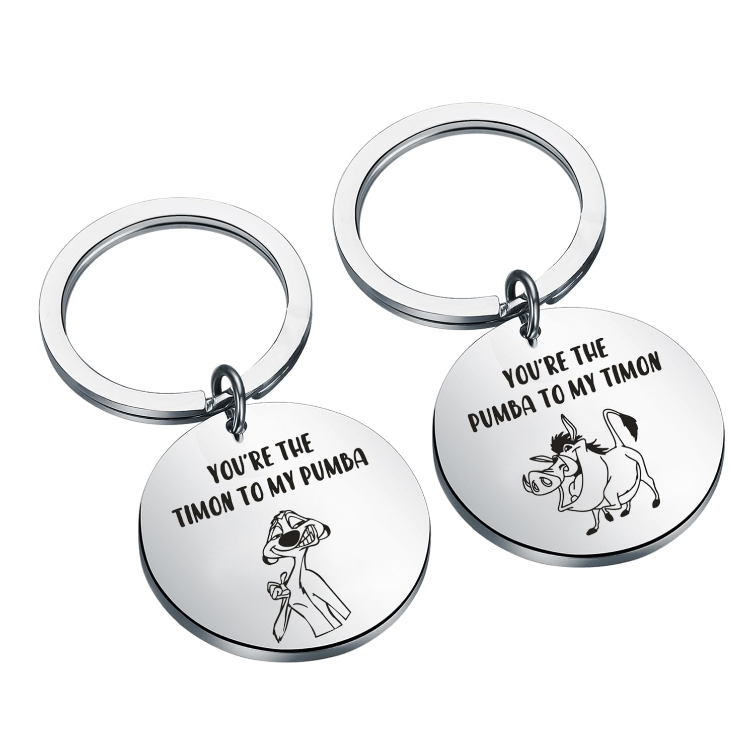 FAADBUK King Lion Cartoon Film inspiriertes Geschenk Timon und Pumba Geschenk Beste Freundin Schlüsselanhänger You're the Timon to my Pumba, T&p Schlüsselanhänger, mid FAADBUK King Lion Cartoon Film inspiriertes Geschenk Timon und Pumba Geschenk Beste Freundin Schlüsselanhänger You're the Timon to my Pumba, T&p Schlüsselanhänger, mid von FAADBUK