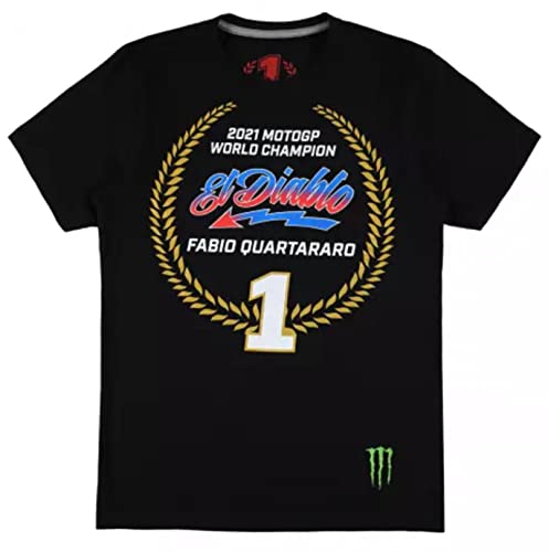 Yamaha Racing Fabio Quartararo T-Shirt 2021 MotoGP World Champion, Größe: Größe XL von FABIO QUARTARARO