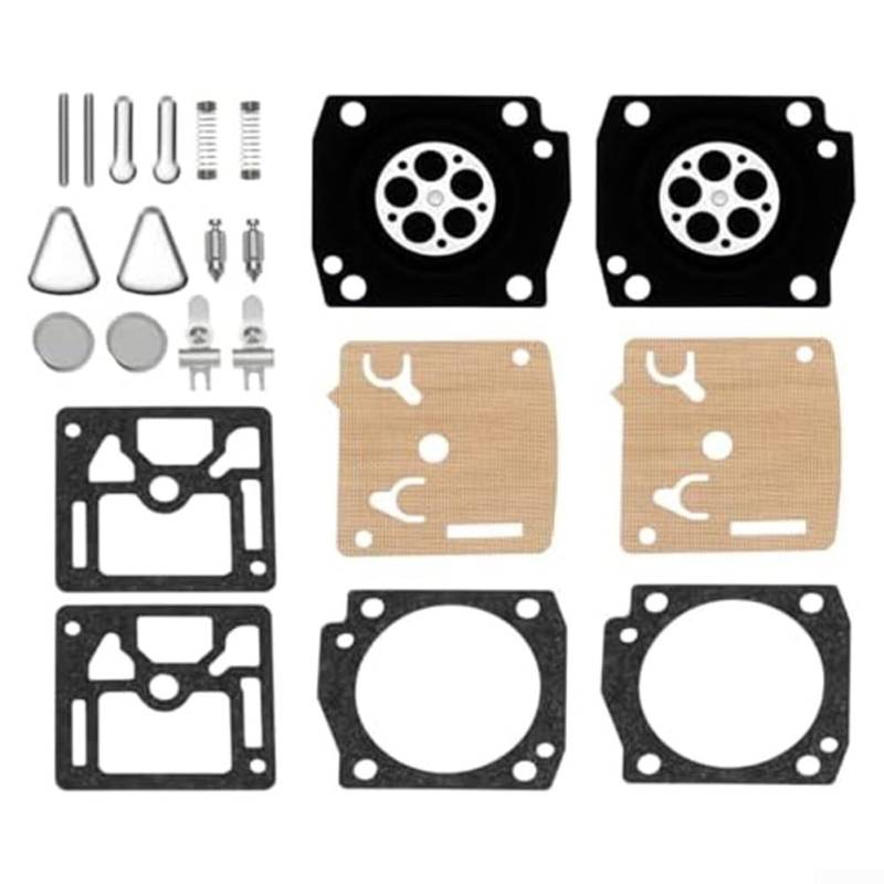 2 Sets zuverlässiger Rasenmäher-Vergaser-Kits, geeignet für verschiedene HS-Modelle, einschließlich 340 und 346XP von FACAIIO