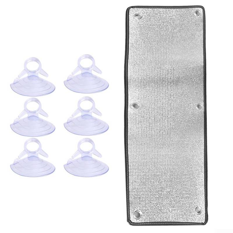 Doppelschichtige Aluminiumfolie, Sonnenschutz, hervorragend zur Reduzierung von Hitze und Lichtintensität (50 x 100 cm) von FACAIIO