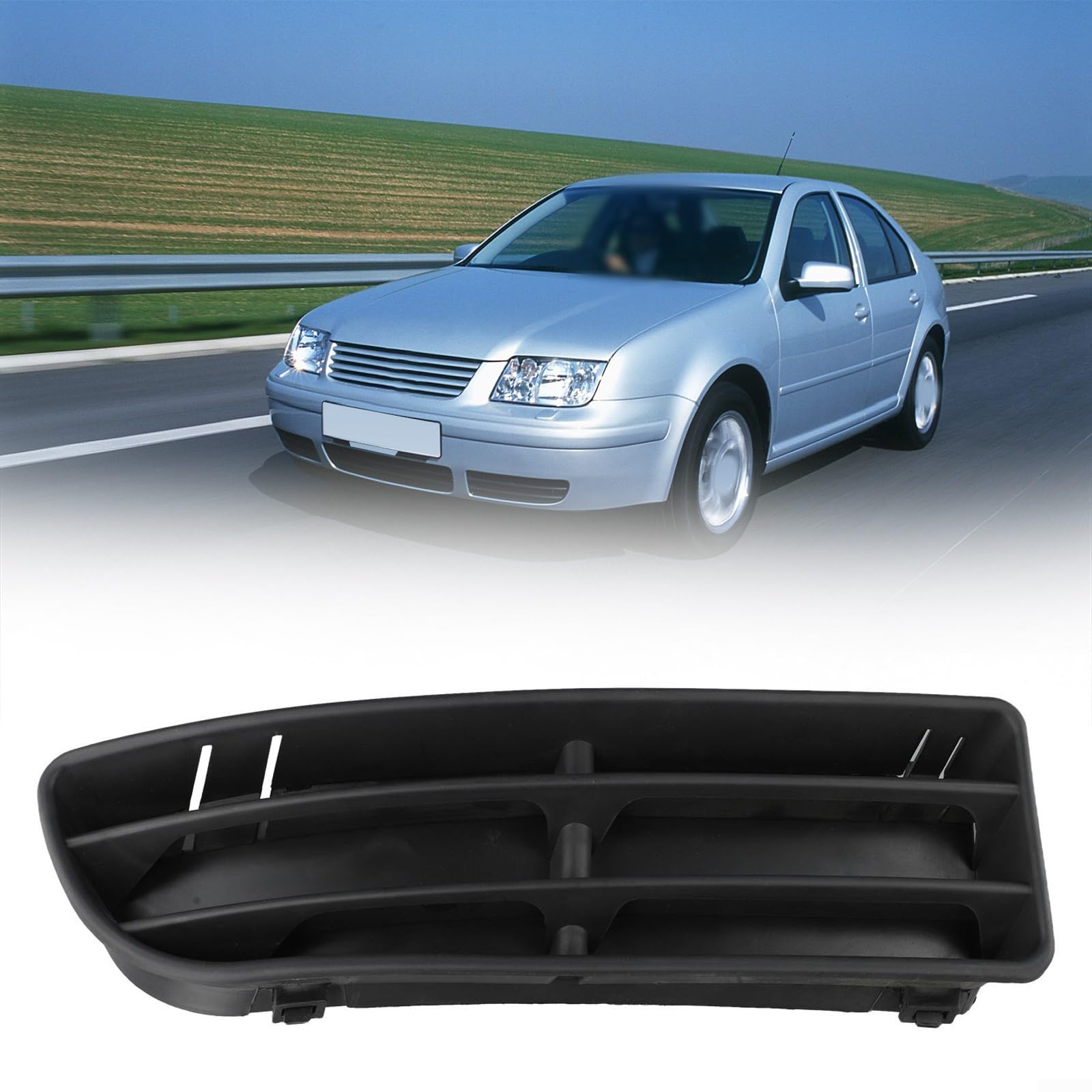 Für Bora MK4 1999 2004 untere Kühlergrill-Stoßstangen-Abdeckung, hohe Kompatibilität mit OEM-Teilen 1J5853665B und 1J5853666C (links) von FACAIIO