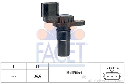 Facet Drehzahlsensor, Automatikgetriebe [Hersteller-Nr. 9.0710] für Fiat, Mitsubishi, Nissan, Renault von FACET