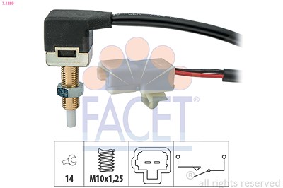 Facet Schalter, Kupplungsbetätigung (GRA) [Hersteller-Nr. 7.1289] für Hyundai, Kia von FACET