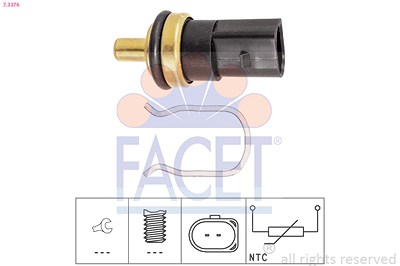 Facet Sensor, Kraftstofftemperatur [Hersteller-Nr. 7.3376] für Audi, Dodge, Jeep, Seat, Skoda, VW von FACET