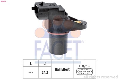 Facet Sensor, Nockenwellenposition [Hersteller-Nr. 9.0459] für Chrysler, Jeep, Mercedes-Benz von FACET