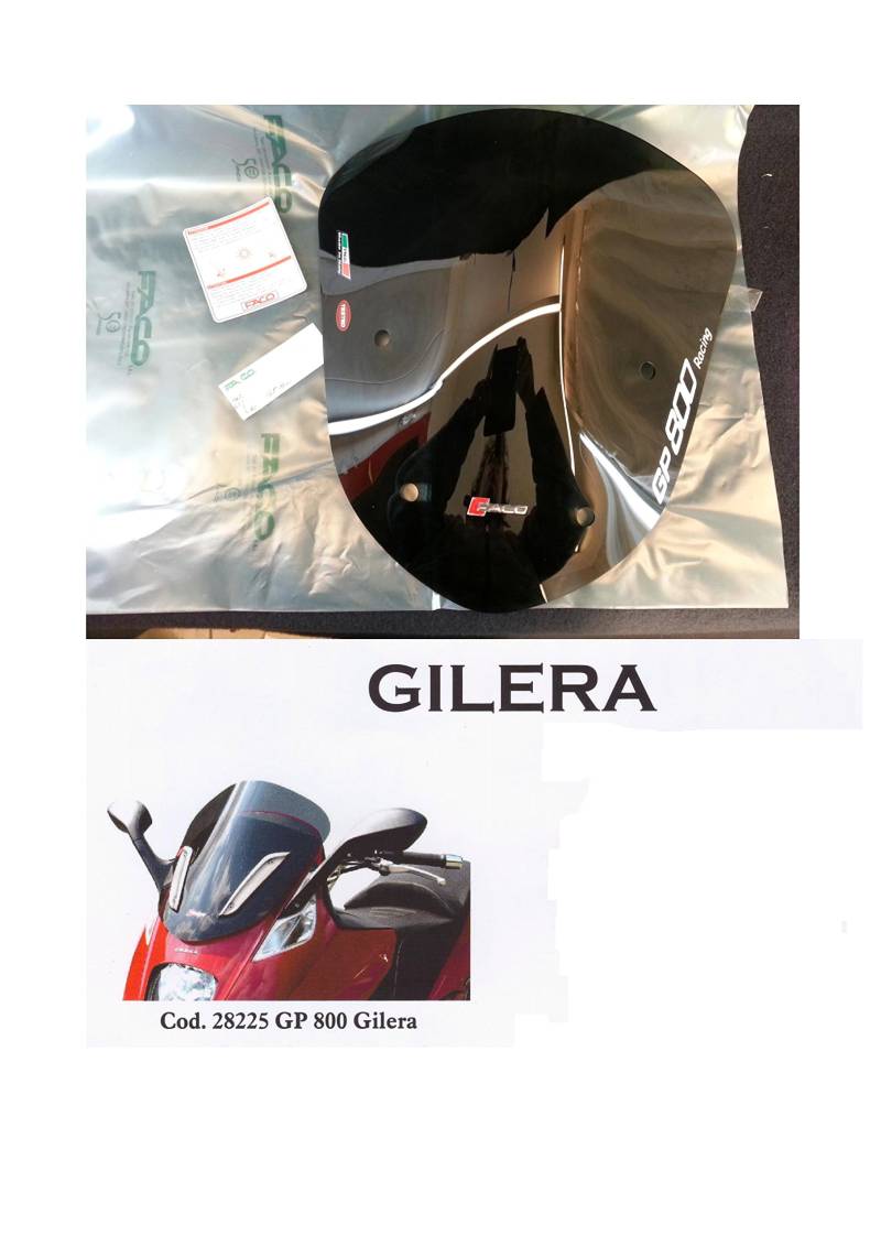 Windschild Rauchgrau Racing Gilera GP 800 Artikelnummer 28225 von FACO