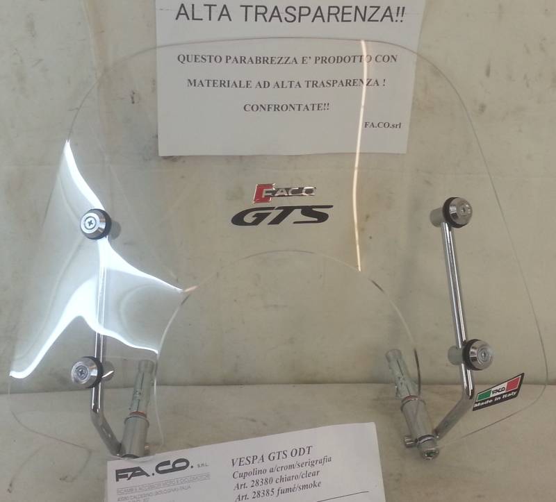 Transparente Windschutzscheibe für Vespa GTS 125ie-250ie- von IUSOT