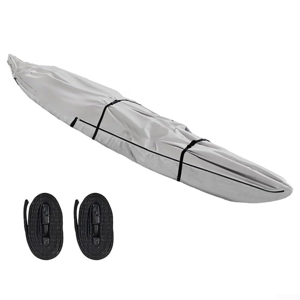 FACULX Staubschutz für Kajak, wasserdicht, Sonnenschutz, UV-Schutz, Fischerboot-Schild mit Aufbewahrungstasche, für Angelboote, Kanu, Outdoor-Aufbewahrung (3,5 m) von FACULX
