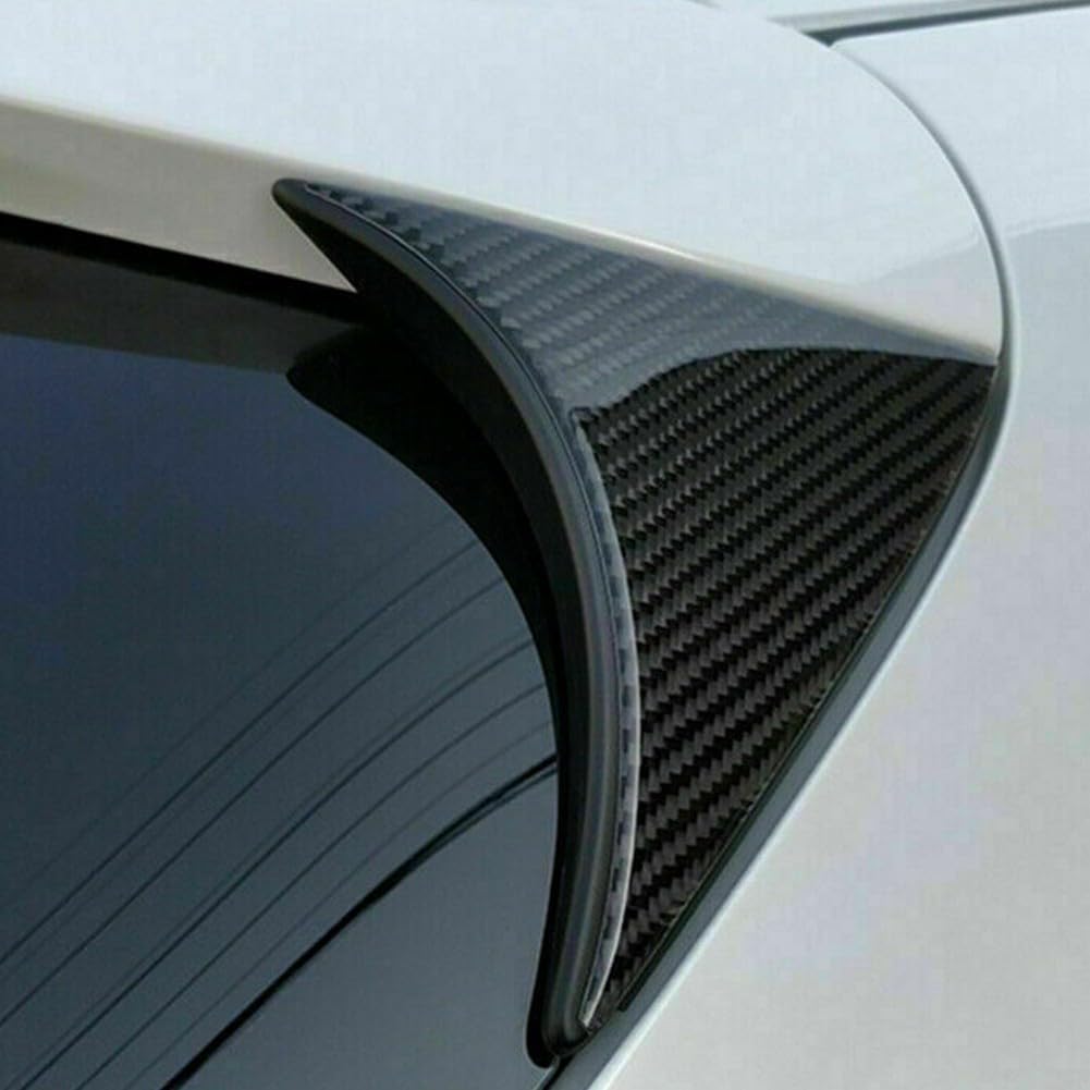 Für FACULX 2 Stück/Set Heckscheiben-Seitenflügelabdeckung, 2 Stück Kohlefaser Heckscheibenspoiler Seitenflügelabdeckung Zierrahmen für Mazda 3 für Axela 2014 2015 2016 2017 2018 Für FACULX 2 Stück/Set Heckscheiben-Seitenflügelabdeckung, 2 Stück Kohlefaser Heckscheibenspoiler Seitenflügelabdeckung Zierrahmen für Mazda 3 für Axela 2014 2015 2016 2017 2018 von FACULX