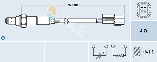 Lambdasonde FAE 77291 von FAE